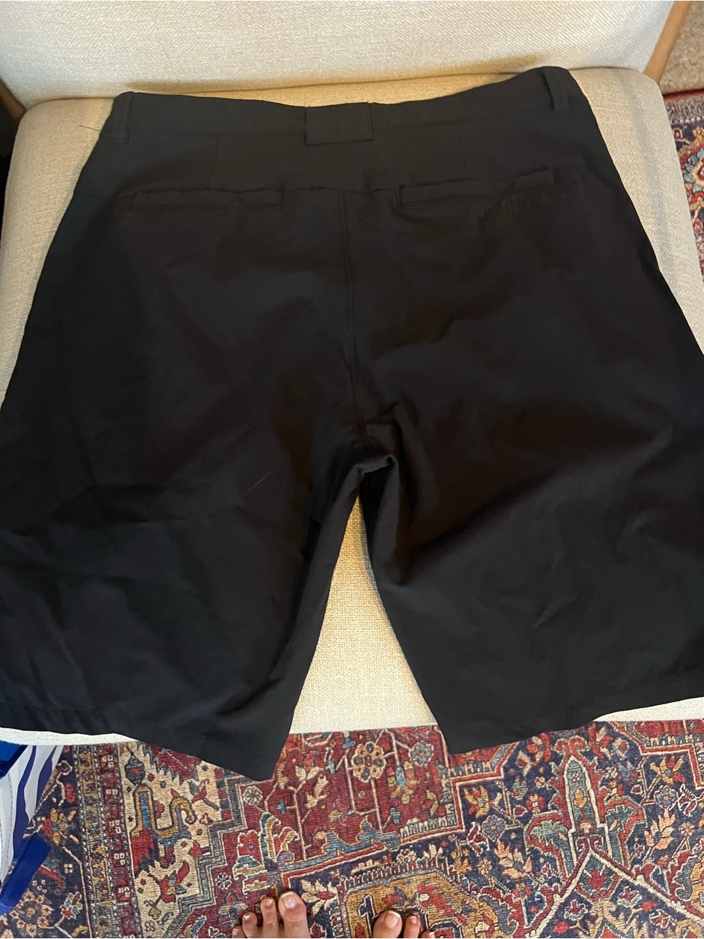 Oakley Men's Black Performance Flat-Front Shorts
